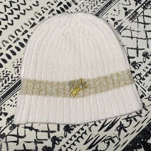 Gold & White Nike Beanie